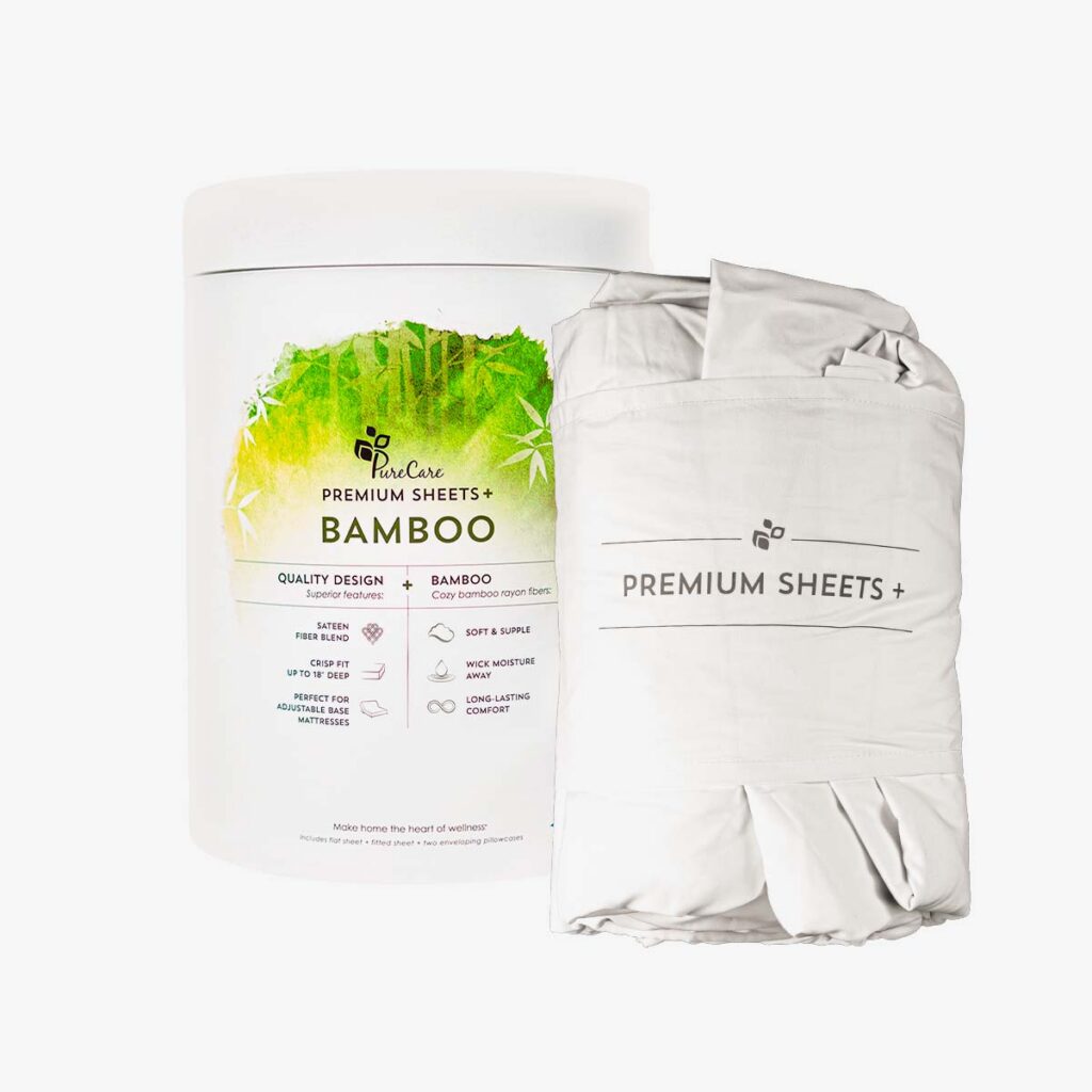 Purecare Bamboo White Sheet Set