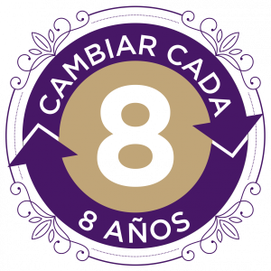 Cambiar cada 8 años ícono