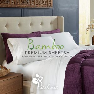 Sheet Set White Bamboo con Fibras Naturales – Pure Care